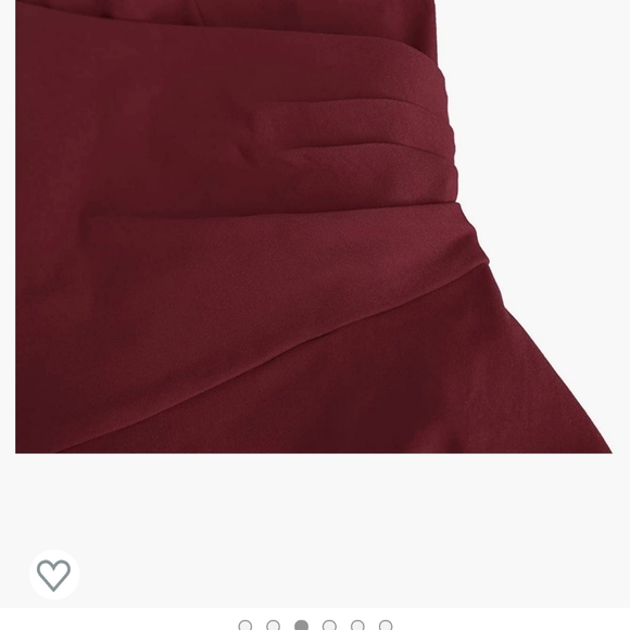 Merlot semi formal dress midi length - Picture 3 of 5